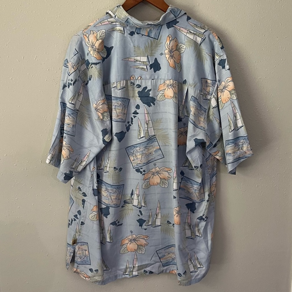 Joe Marlin Hawaiian Vacation Button Down Shirt Size Large - Picture 9 of 10